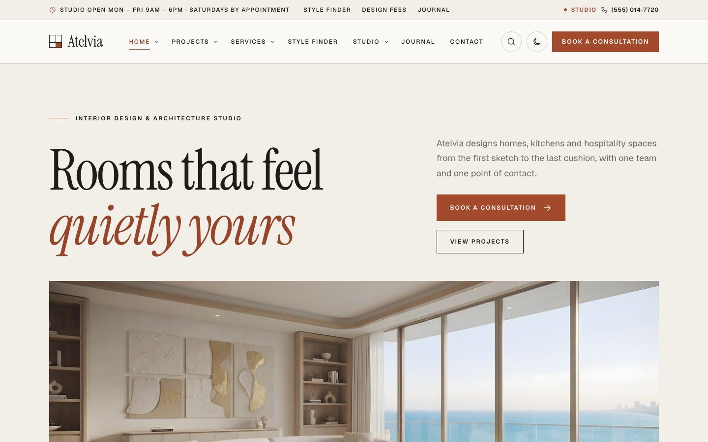 Atelvia home page