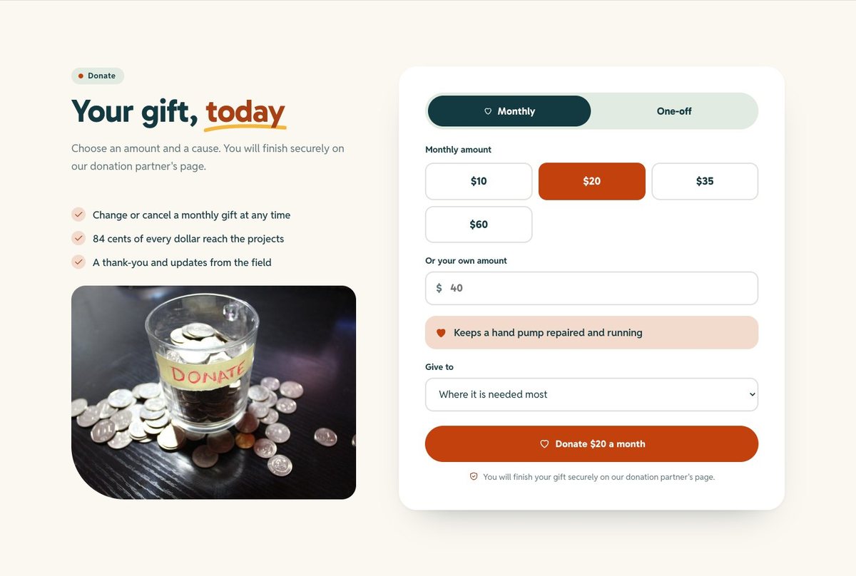 Donations that fit your platform