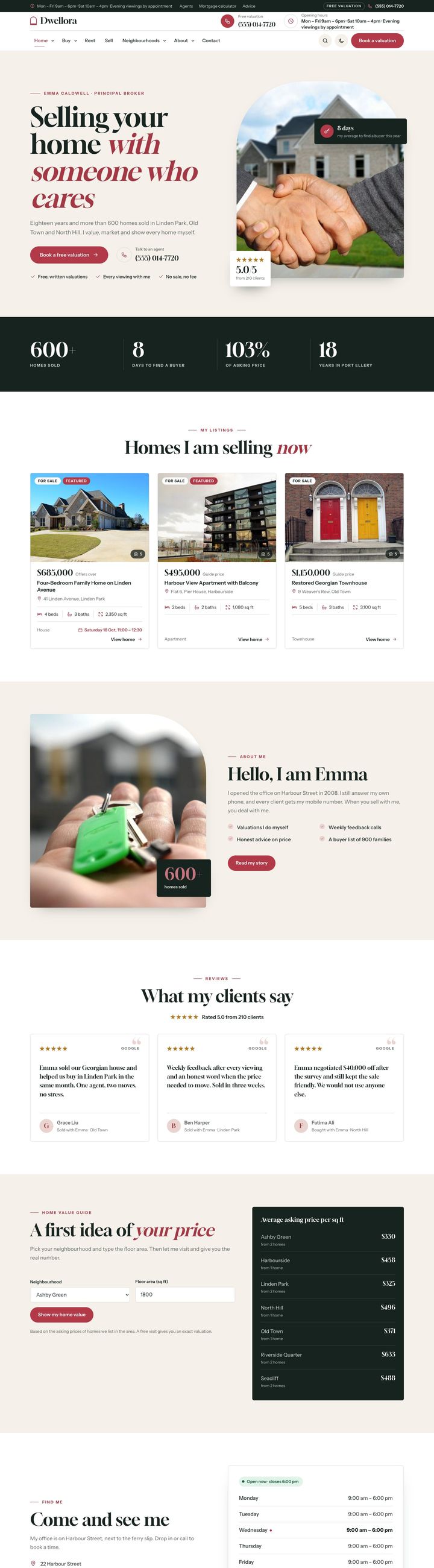 Independent realtor demo home page