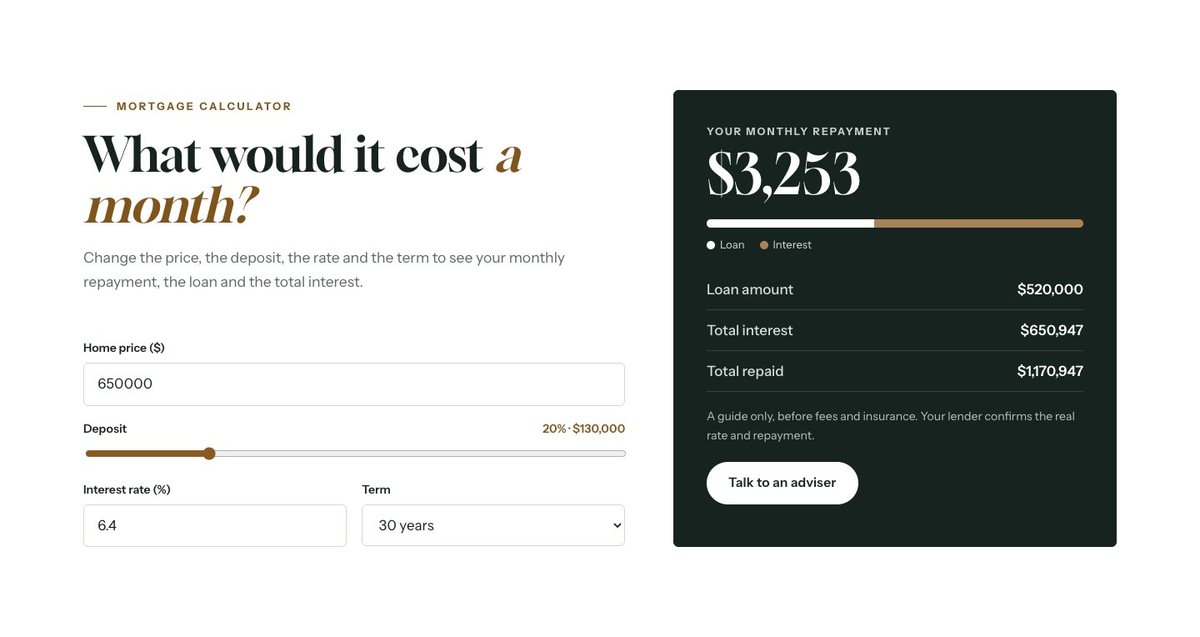 Mortgage calculator