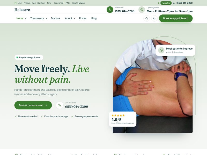 Physiotherapy demo