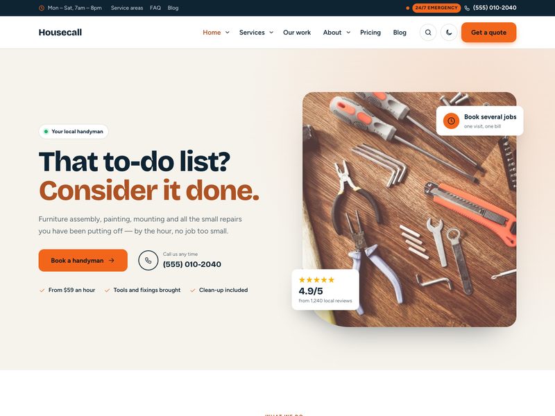Handyman demo