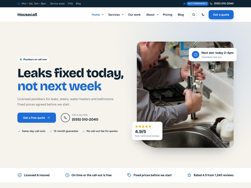 Plumbing demo
