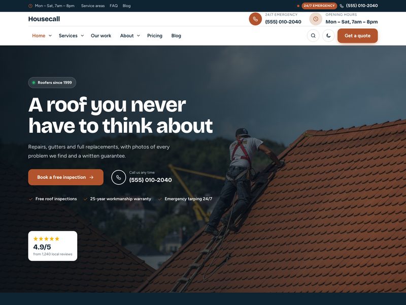 Roofing demo