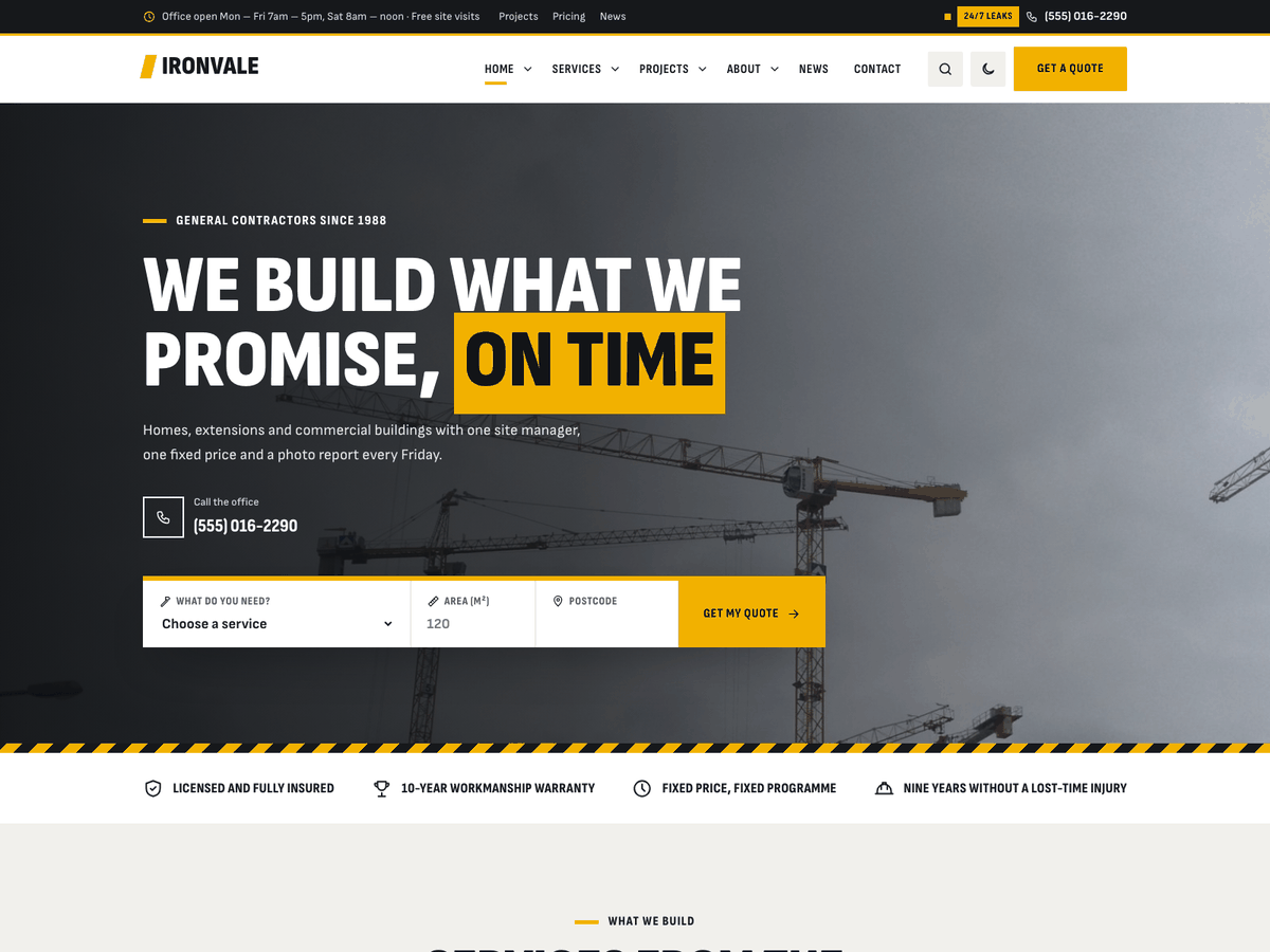 Ironvale home page