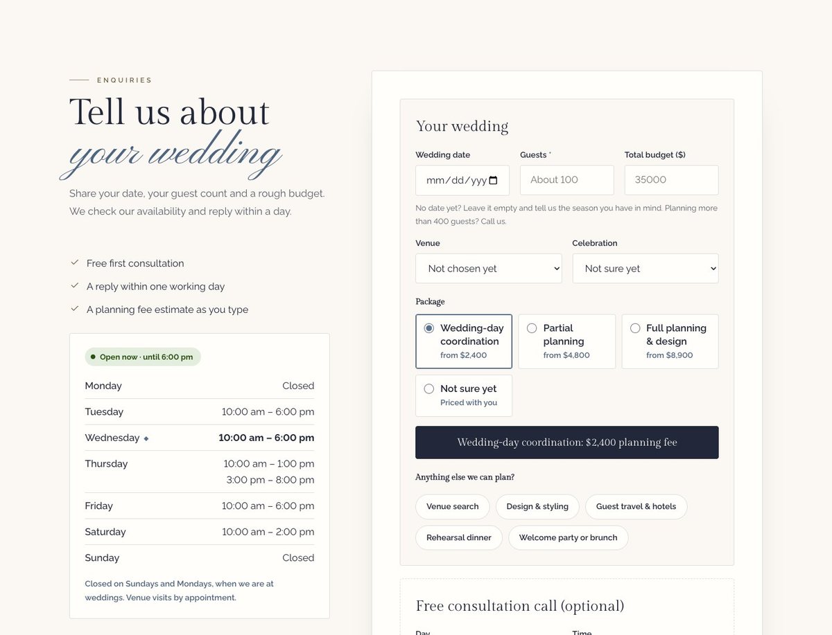 Enquiries worth answering