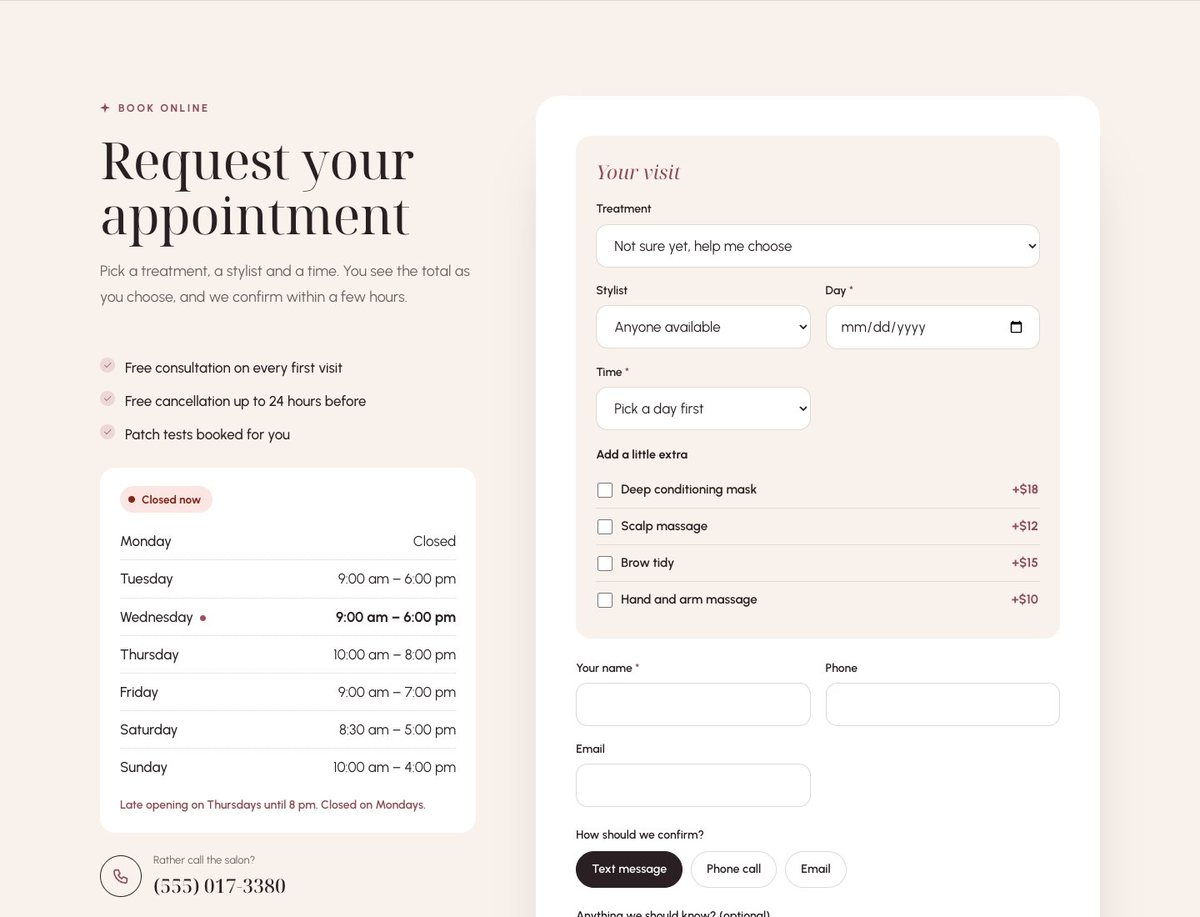 Appointments that fit your day