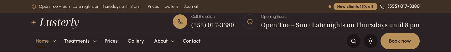 Barbershop header