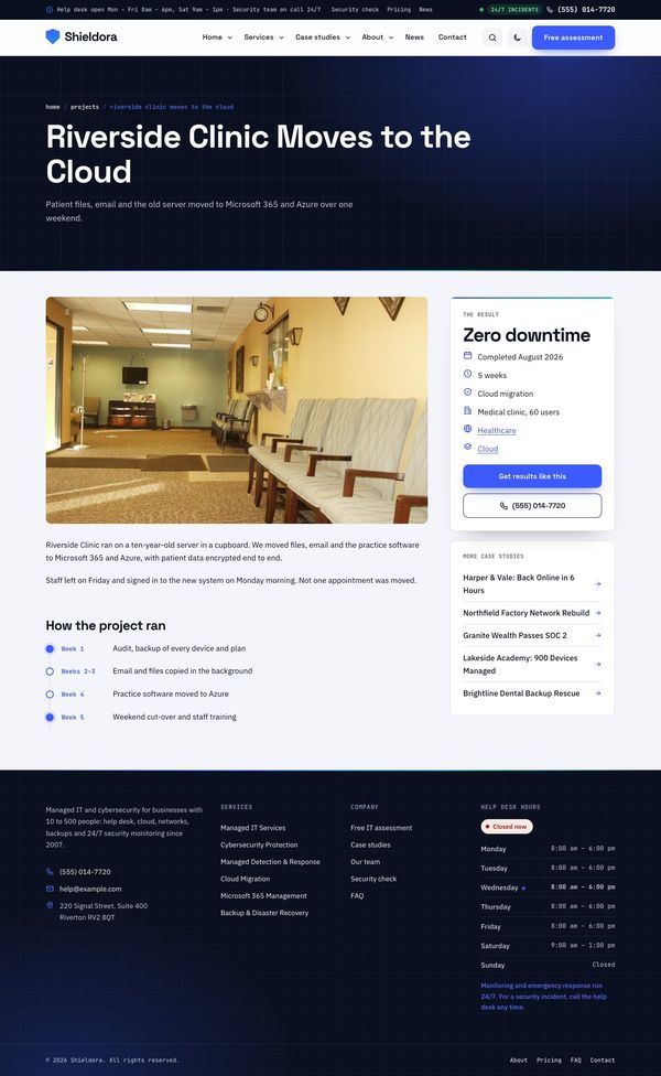 Case study page