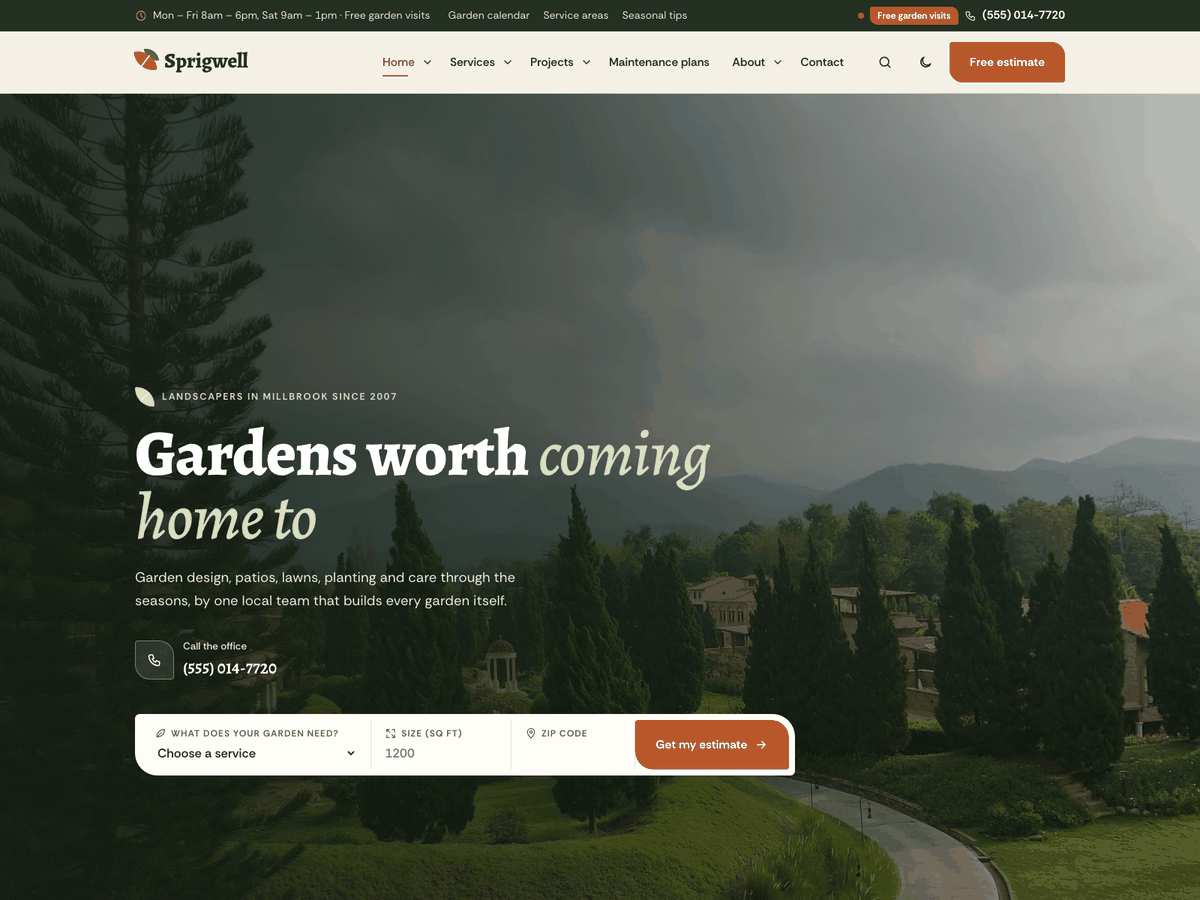 Sprigwell home page