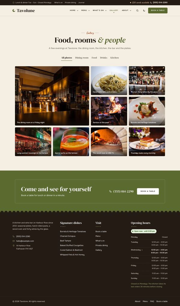 Gallery page